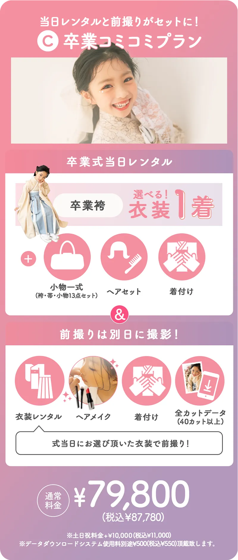 卒業コミコミプラン