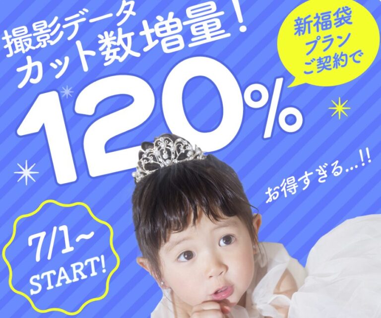 【ファクトリー店】福袋プラン満足度No.1！今ならお渡しデータ120%増量中！